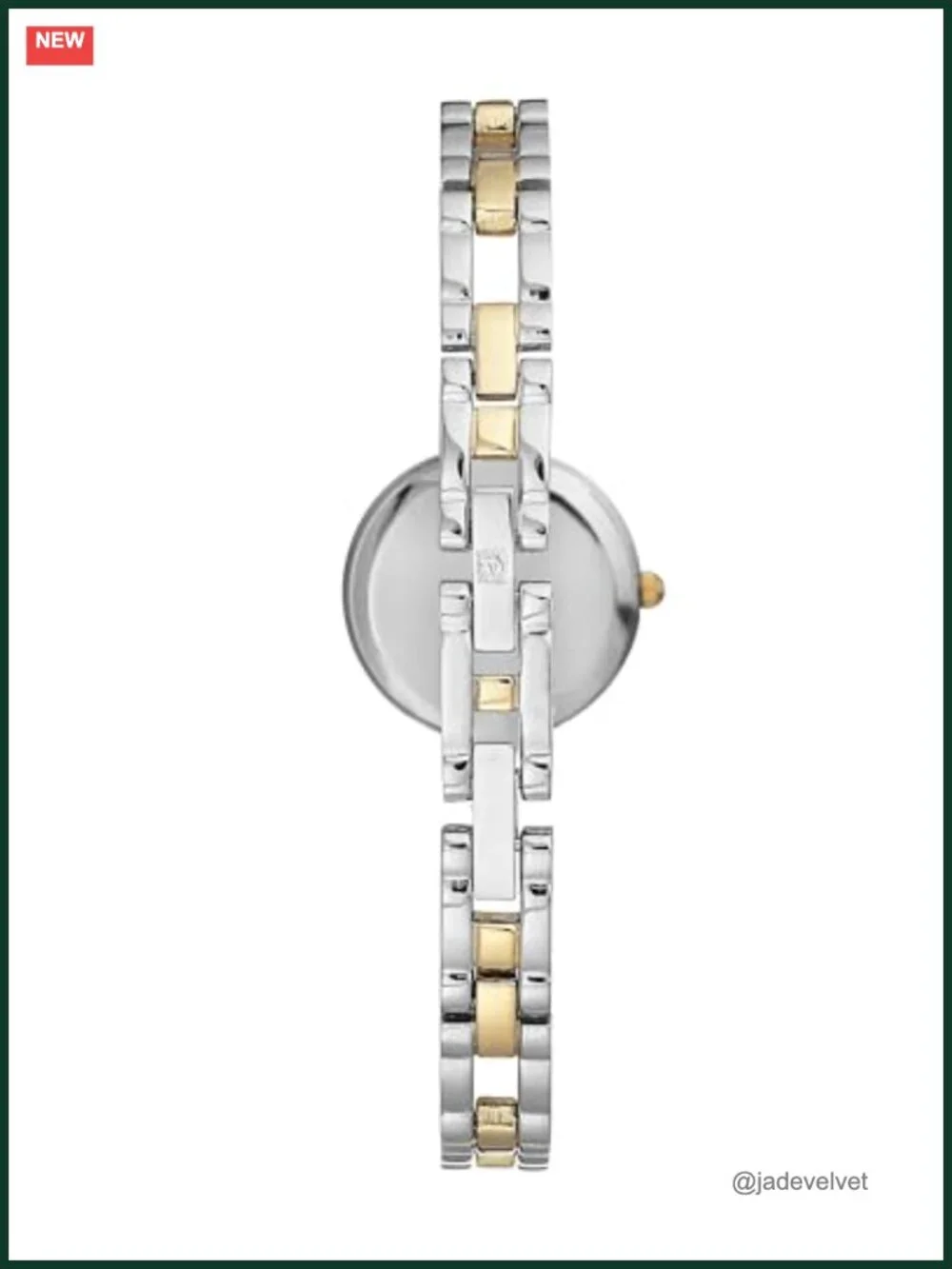 Anne Klein Crystal Accented Two-Tone Bracelet Watch Japanese Quartz